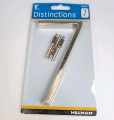 Hillman 5″ Floating or Flush Mount House Address Numbers Brushed Silver #6
