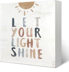 Boho Neutral Baby Nursery Decor – Let Your Light Shine Inspirational Christian
