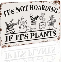 Tin Metal Sign Welcome to my Garden Vintage For Patio Wall Art Decor