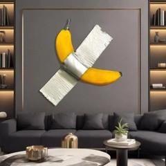 Quick Tape Mounting Art Sculpture Beautiful Designer Duct Tape Banana Style Gift