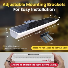 Solar Address Sign Light 2-Pack – Waterproof, Easy Install, Auto Dusk-to-Dawn –