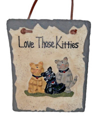 Simply Slates “Love Those Kitties” Slate Wall Decor