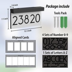 Outdoor LED Address Plaque, Warm White Illumination