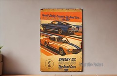 Ford Carroll Shelby gt500 1967 Car Metal Poster – Tin Sign – Size:20x30cm