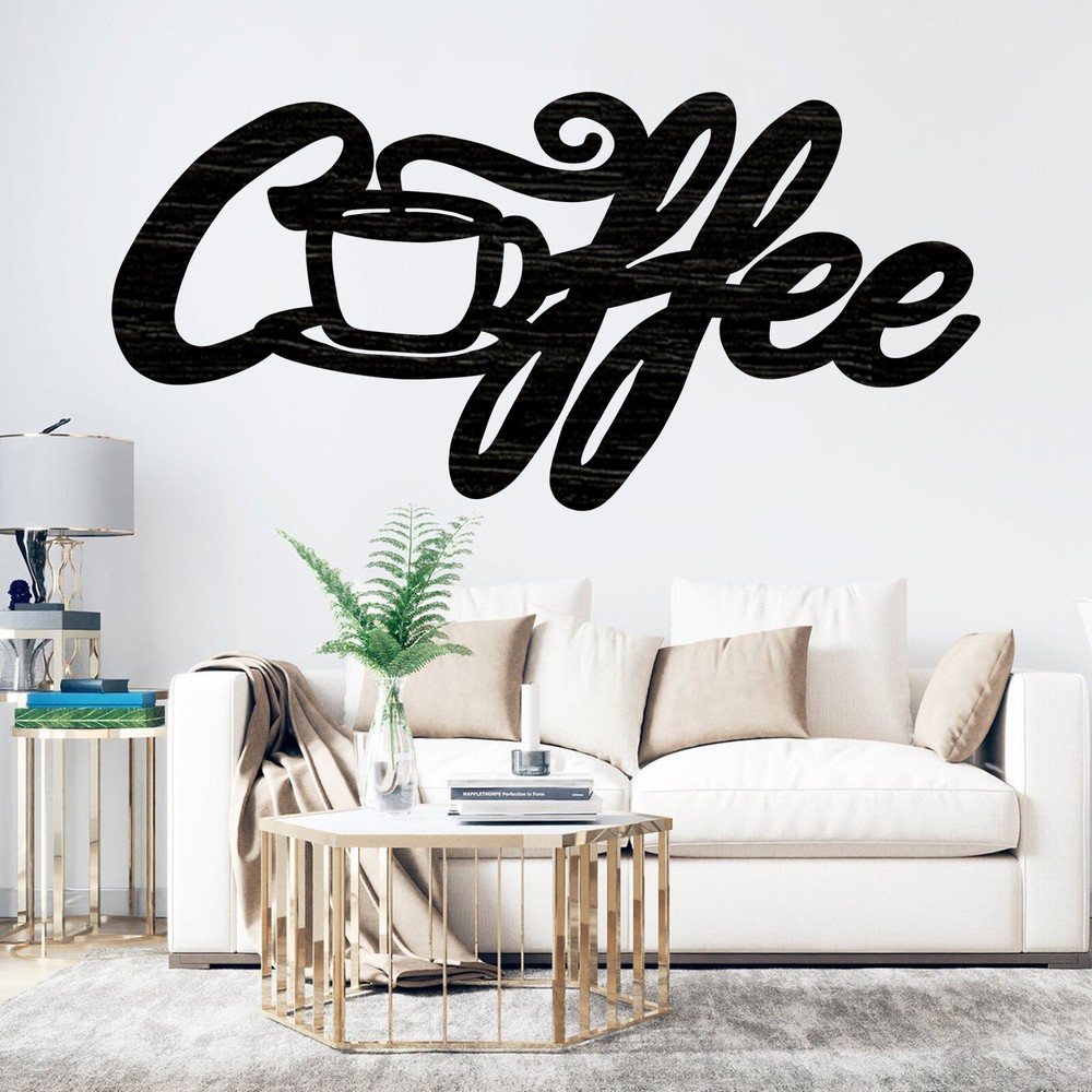 Coffee Sign Cut out , Wood plaque sign,wood Crafts,Craft supply, home decor