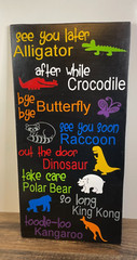 See You Later Alligator Wooden Sign Wall Art kids Child Baby Room 12″ x 24″