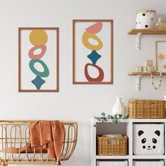 Abstract Metal Irregular Wall Art – Modern 2D Geometric Metal Wall Decor for …