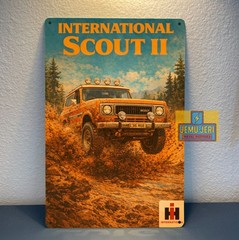 International Scout 2 Car Metal Poster – Tin Sign – Size:20x30cm
