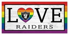 LGBTQ Love 6×12 – N2064 – Las Vegas Raiders – MDF Wood