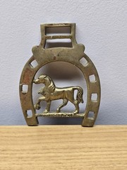 Vintage Horseshoe Wall Plaque Western Decor Horse Size 3.75″