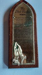 The 23 Psalm Decorative Board with Vintage Metal Plaque