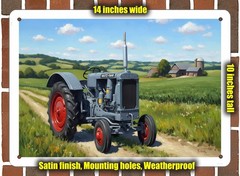 Metal Sign – 1936 McCormick Deering O-12 Tractor Oil Painting – 14×10
