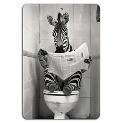 Aluminum Decorative Sign BanginPrints Zebra Chronicles Rustic Wildlife