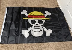 One Piece Straw Hat Crew Jolly Roger Flag