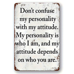1pcs Vintage Metal Tin Signs – Funny & Stylish Wall Decor with Inspirational Quo