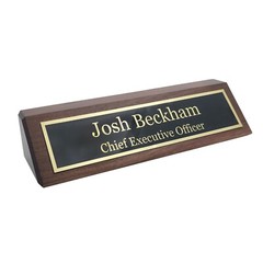 Elegant Wood Name Plate for Desk | The Perfect Desk Name Plate Personalized Gift