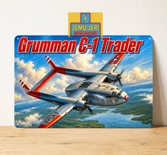 Grumman C-1 Trader Carrier Transport Aircraft Metal Sign Poster 20x30cm