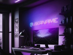 Custom Neon Sign Gaming Setup LED Name Light Streamer Room Wall Decor