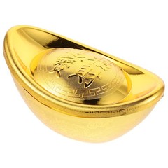 Simulated -plated Ingot Feng Shui Ornaments Chinese Yuan Bao