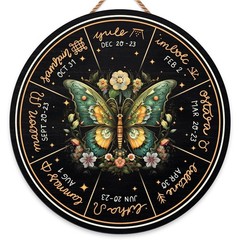 Wheel Of The Year Wall Hanging，12″Wheel Of The Year Wood Sign, Sabbats Pagan …