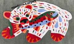 Polar Bear Rugs 3×5 Feet Handmade 100% Woolen Hand Tufted For Home Decoration
