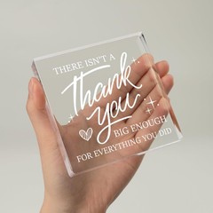 Pozetazas Thank You Gifts for Women Men, Teacher Appreciation Gifts, Square A…