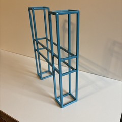 Wall Or Room Decor Teal Metal Letter “H” Hanging Or Free Standing