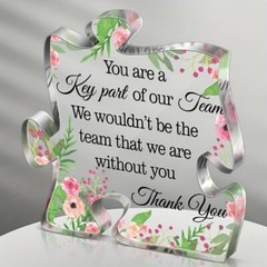 Acrylic Commemorative Plaque Gift for Coworkers Desktop Decoration