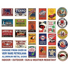 Retro Tin Sign • Petroliana • Castrol GTX Motor Oil •Green • White • Black • Red