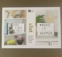 Talking Tables DIY Light Box Sign. Make Your Own Sign Boards SEALED BNIB