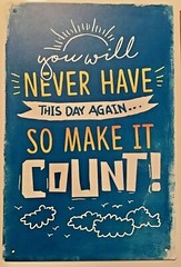 8×12 TIN SIGNS 2 pc SET Inspiration motivation quote sparkle day cloud wall door