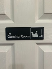 The Gaming Room Door Office Sign Gamer Man Cave Sign Video Game Room