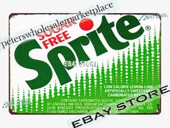 Modern Lemon Lime Soda Label Repro Tin Sign americana beverage sign