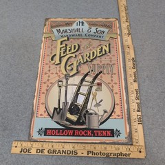 Marshall & Son Hardware Feed and Garden Supply Vintage Style Metal Tin Sign