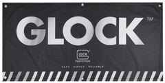 Glock Perfection Fabric Banner Black 4′ x 2′ With Grommets Safe Simp (FVS030655)