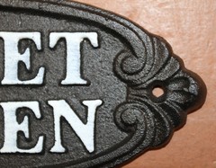 1-SECRET GARDEN PLAQUE,Upscale Garden Decor,Raised Letters,Solid Metal,Gifts