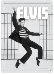 12″ x 17″ ELVIS PRESLEY VINTAGE METAL SIGN MOVIE POSTER JAILHOUSE ROCK – CR11