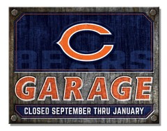 New NFL Chicago Bears Garage Decorative Metal Tin Sign Made in the USA