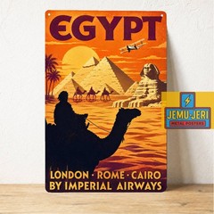 Egypt Metal Poster Sign Travel Destination Home Wall Decor 20*30cm