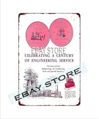 rustic charm 1953 Frick Co engineering service Waynesboro Pennsylvania tin sign