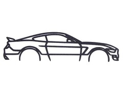 2017 Ford Mustang Muscle Sports Car Wall Art Silhouette Garage Man Cave Decor