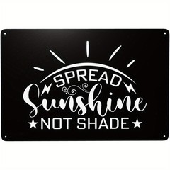 Positive Life Motivational Metal Sign Living Room Bedroom Wall Art Decor