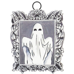 Mini Square Baroque Ghost Halloween Charm / The Round Top Collection