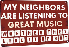 Decor 12” x 8” Funny Vintage Tin Signs Retro Metal Signs For Home Wall, Backya