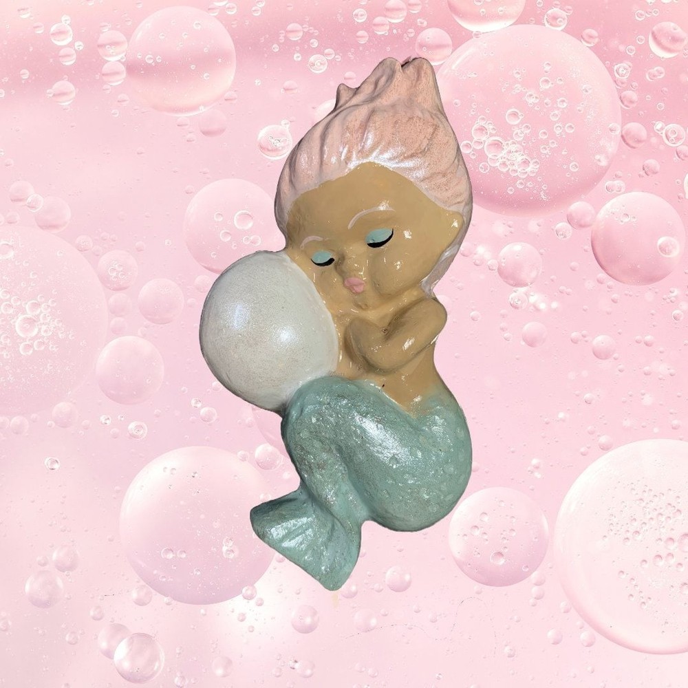 Chalkware Baby Mermaid Bubble – PASTELS – MCM Bathroom