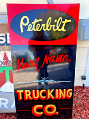 ORDER YOUR PERSONALIZED LG.19×36″ PETERBILT SIGN Dealership KENWORTH Trucking CO