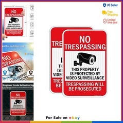No Trespassing Signs 18×12 Inch Reflective Aluminum Outdoor Private Property 2