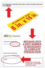 TIN SIGN, 6″ x 18″ Any TinWorld / PosterGlobe Image. See Details.