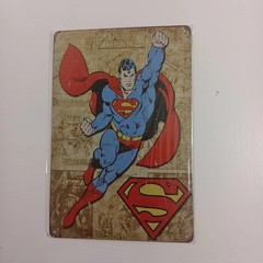Superman Flying 8×12 Metal Tin Sign DC Action Comics Super Hero Wall Clark Kent