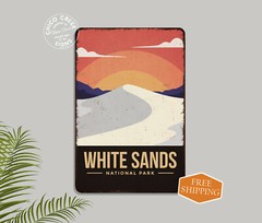 White Sands National Park Sign Rustic Wall Decor Cabin New Mexico 108120086041